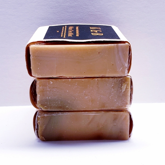 WHITE TEA MINT Premium Handmade Natural Body Bar Soap, 5 oz (3 pack) - Picture 3 of 6